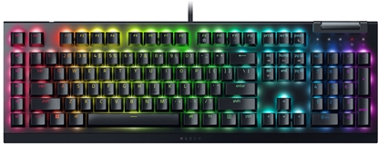 Picture of Razer | Mechanical Gaming Keyboard | BlackWidow V4 X | Black | Mechanical Gaming Keyboard | Wired | US | N/A g | Green Mechanical Switches (Clicky)