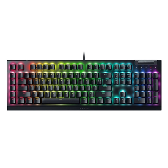 Picture of Razer | Mechanical Gaming Keyboard | BlackWidow V4 X | Mechanical Gaming Keyboard | Wired | US | Black | Yellow Mechanical Switches (Linear)