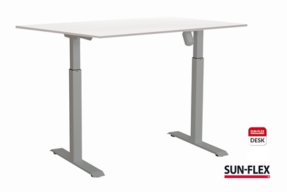 Picture of Regulējama augstuma rakstāmgalds SUN-FLEX ADAPT I,  balta virsma un pelēks rāmis 120x80 cm