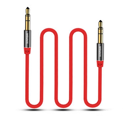 Attēls no Remax L100 Universāls AUX 3.5mm spraudnis uz 3.5mm Audio Kabelis 1m Red