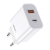 Изображение Ładowarka Remax Ładowarka sieciowa Remax, RP-U68, USB-C, USB, 20W (biała)