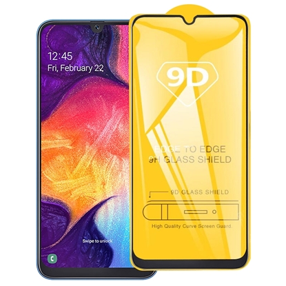 Изображение Riff 9D Curved Full Glue Aizsargstikls priekš Samsung Galaxy A14 4G A145 / A14 G5 A146 Black