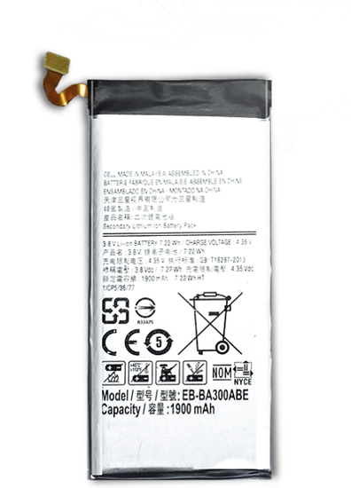 Picture of Riff Akumulators priekš Samsung EB-BA300ABE Li-Ion 1900 mAh