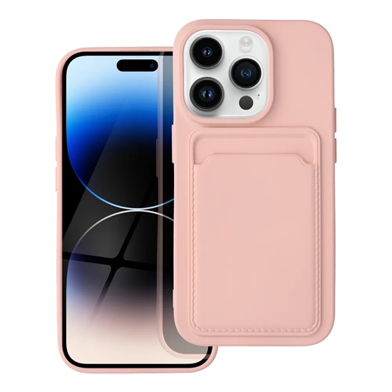 Изображение Riff Card sērijas silikona maks priekš Apple iPhone 11 Pink