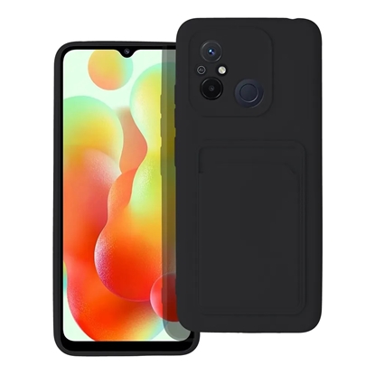 Attēls no Riff Card sērijas silikona maks priekš Xiaomi Redmi Note 12 4G Black