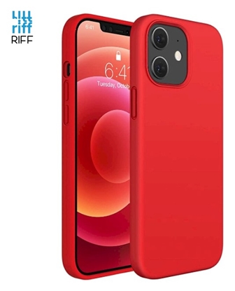 Attēls no Riff Plans & Miksts silikona aizmugures maks ar mikstu iekspusi prieks iPhone 12 / 12 PRO Red