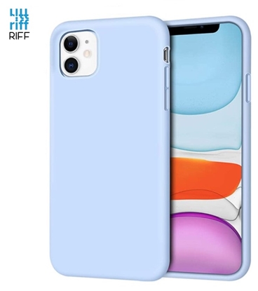 Attēls no Riff Plans & Miksts silikona aizmugures maks ar mikstu iekspusi prieks iPhone 12 Pro Max Light Blue