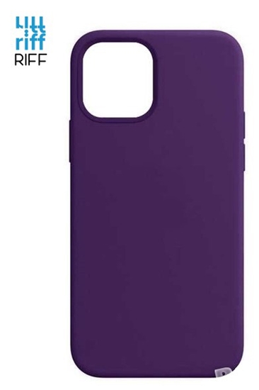 Picture of Riff Plāns & Mīksts silikona aizmugures maks ar mīkstu iekšpusi priekš Apple iPhone 12 Mini Purple