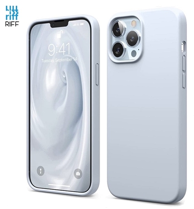 Attēls no Riff Plāns & Mīksts silikona aizmugures maks ar mīkstu iekšpusi priekš Apple iPhone 13 Pro Light Blue