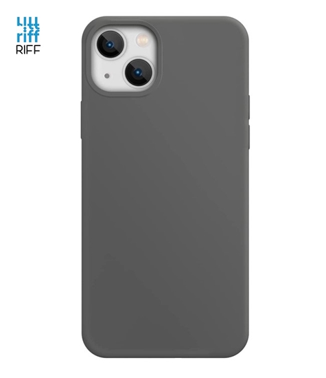 Изображение Riff Plāns & Mīksts silikona aizmugures maks ar mīkstu iekšpusi priekš Apple iPhone 13 Pro Max Grey