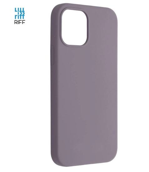 Изображение Riff Plāns & Mīksts silikona aizmugures maks ar mīkstu iekšpusi priekš Apple iPhone 13 Pro Max Lavender Grey