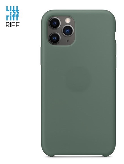 Изображение Riff Plāns & Mīksts silikona aizmugures maks ar mīkstu iekšpusi priekš Apple iPhone 14 Pro Green