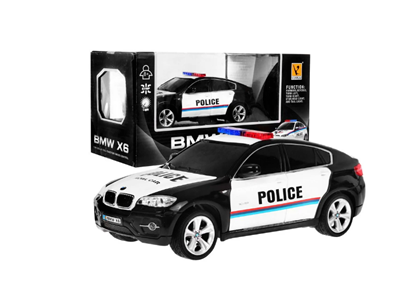 Attēls no RoGer R/C BMW X6 Police Toy Car 1:24