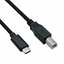 Изображение ROLINE USB 2.0 Cable Type C, C-B, M/M, black, 1.8 m