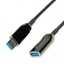 Picture of ROLINE USB 3.2 Gen 1 Extension Cable, 1 Port, AOC, M/F, black, 10 m