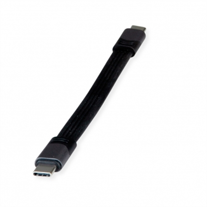 Изображение ROLINE USB4 Gen3x2 Cable, PD (Power Delivery) 20V5A, with Emark, C-C, M/M, black