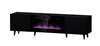 Picture of RTV cabinet PAFOS EF with electric fireplace 180x42x49 black matt