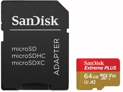 Attēls no MEMORY MICRO SDXC 64GB UHS-I/W/A SDSQXBU-064G-GN6MA SANDISK