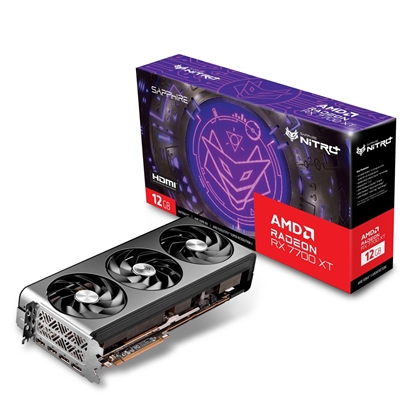 Attēls no SAPPHIRE Radeon RX 7700 XT NITRO+ GAMING OC 12GB GDDR6 graphics card