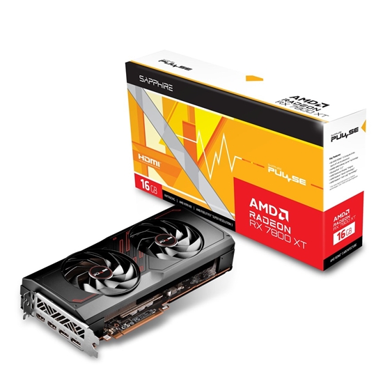 Изображение SAPPHIRE Radeon RX 7800 XT PULSE GAMING OC 16GB GDDR6 DUAL graphics card