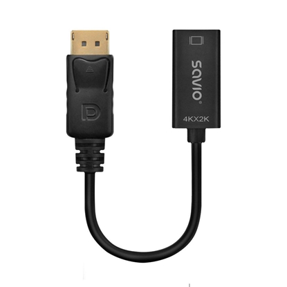 Picture of Savio AK-62 vaizdo kabelio adapteris 0,2 m DisplayPort HDMI