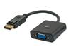 Изображение Savio CL-90 video cable adapter 0.2 m DisplayPort VGA (D-Sub) Black