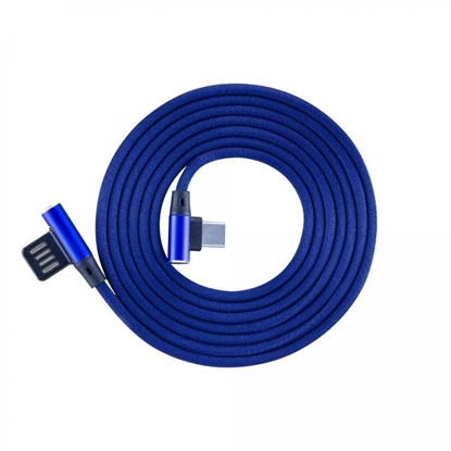 Attēls no Sbox USB->Type-C 90 m/m 1.5m USB-TYPEC-90BL Blue
