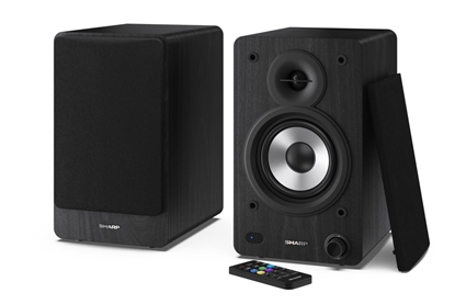 Изображение Sharp Bookshelf Speakers loudspeaker 2-way Black Wired & Wireless 60 W