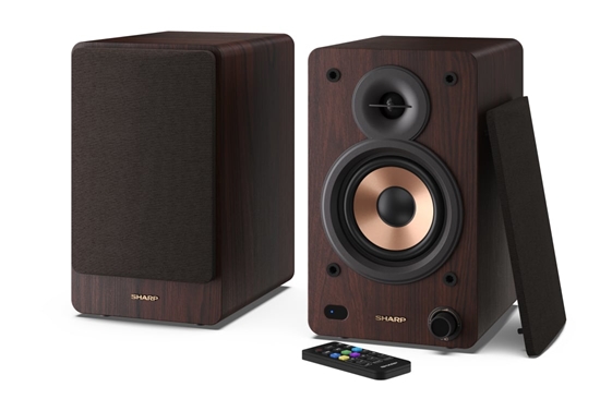 Изображение Sharp BOOKSHELF SPEAKERS loudspeaker 2-way Brown Wired & Wireless 60 W