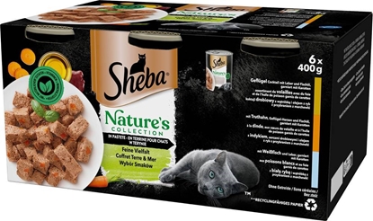 Изображение SHEBA Mixed flavours kit - wet cat food - 6x400g