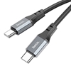 Изображение Silikoninis kabelis USB-C - USB-C, 60W (juodas, 3m)