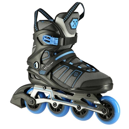 Изображение Skrituļslidas NA14217 BLACK-BLUE SIZE 45 IN-LINE SKATES NILS EXTREME