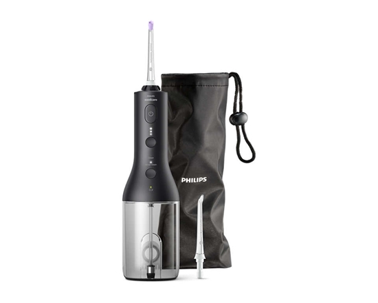 Изображение Sonicare Cordless Power Flosser 3000 mutes dobuma irrigators, melns