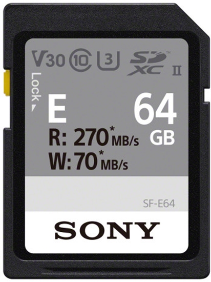 Изображение Sony memory card SDXC 64GB E UHS-II U3 V30