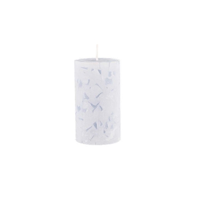 Изображение Svece stabs Polar Mosaic 6.8x9cm 48h balta, gaiši zila, pelē