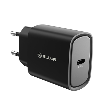 Picture of Tellur 20W USB-C PD wall charger black