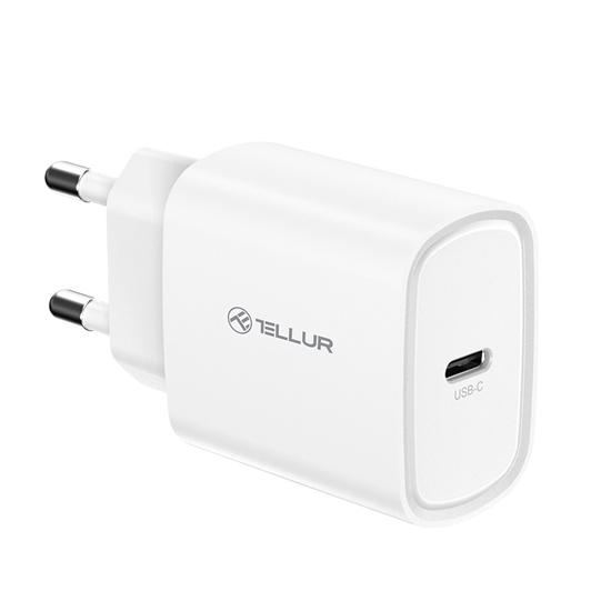 Picture of Tellur 20W USB-C PD wall charger white