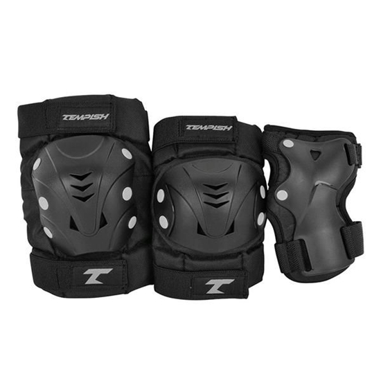 Изображение Tempish TAKY set of knee elbows and wrist protectors Black Size S