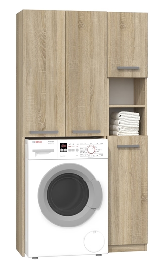 Изображение Topeshop ZESTAW MARPOL DD SONOMA bathroom storage cabinet Oak