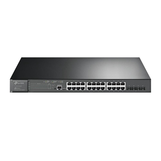 Picture of TP-LINK JetStream 24-Port Gigabit and 4-Port 10GE SFP+ L2+ Managed Switch with 24-Port PoE+