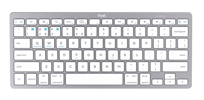 Picture of Trust Basic IS Wireless Keyboard Silver (24651)