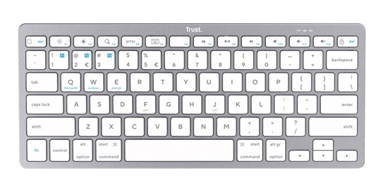 Изображение Trust Basic IS Wireless Keyboard Silver (24651)