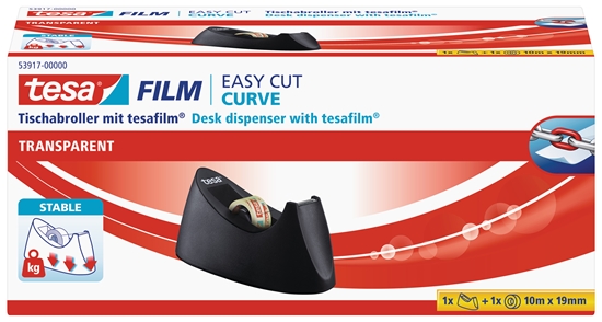 Picture of Turētājs Easy Cut® tesa līmlentei, ar pretslīdes pamatni + 1 TESA līmlente 10m x 19mm