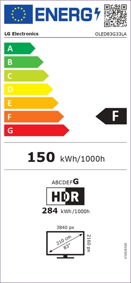 Picture of TV Set|LG|83"|OLED/4K/Smart|3840x2160|Wireless LAN|Bluetooth|webOS|OLED83G33LA