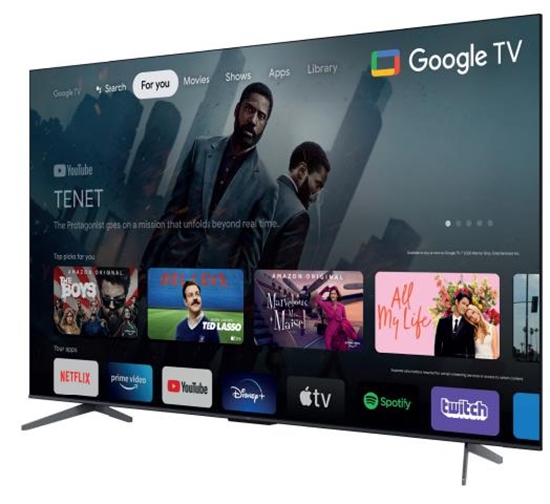 Picture of TV Set|TCL|75"|4K|QLED|3840x2160|Wireless LAN|Bluetooth|Google TV|75C644