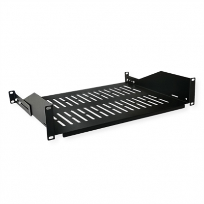 Attēls no VALUE 19"-Fixed Shelf, 485 x 350mm, 2U, max. 25kg, black