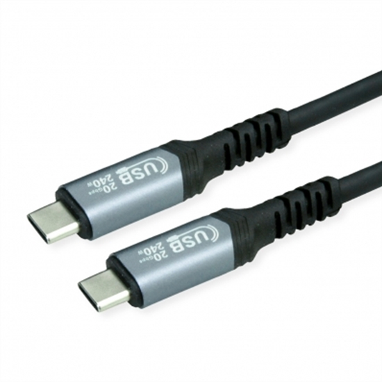 Picture of VALUE Cable USB4 Gen2x2, with Emark, C–C, M/M, 240W, black, 2 m