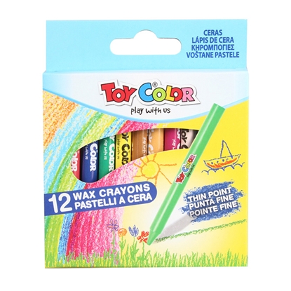 Изображение Vaska krītiņi ToyColor 12 krāsas