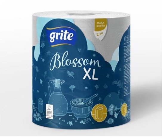 Изображение Virtuves dvieļi Grite Blossom XL, 1 rullis, 2 slāņu