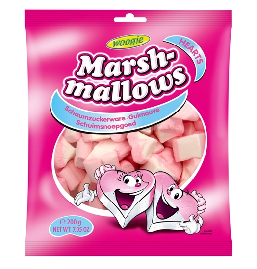 Изображение Zefīrs WOOGIE Marshmallows sirsniņas, 200g